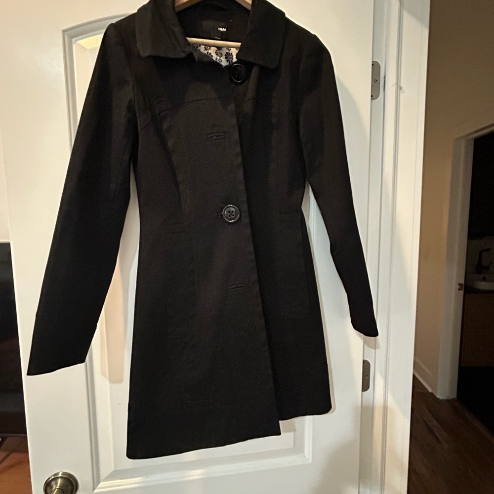 H&M cotton trench coat.